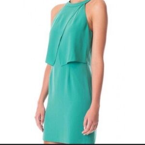 Tibi Bibelot Green Halter Style Dress Size 2.